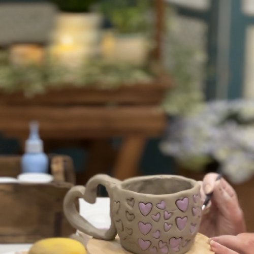 ورشة عمل كوب بطريقة البناء اليدوي